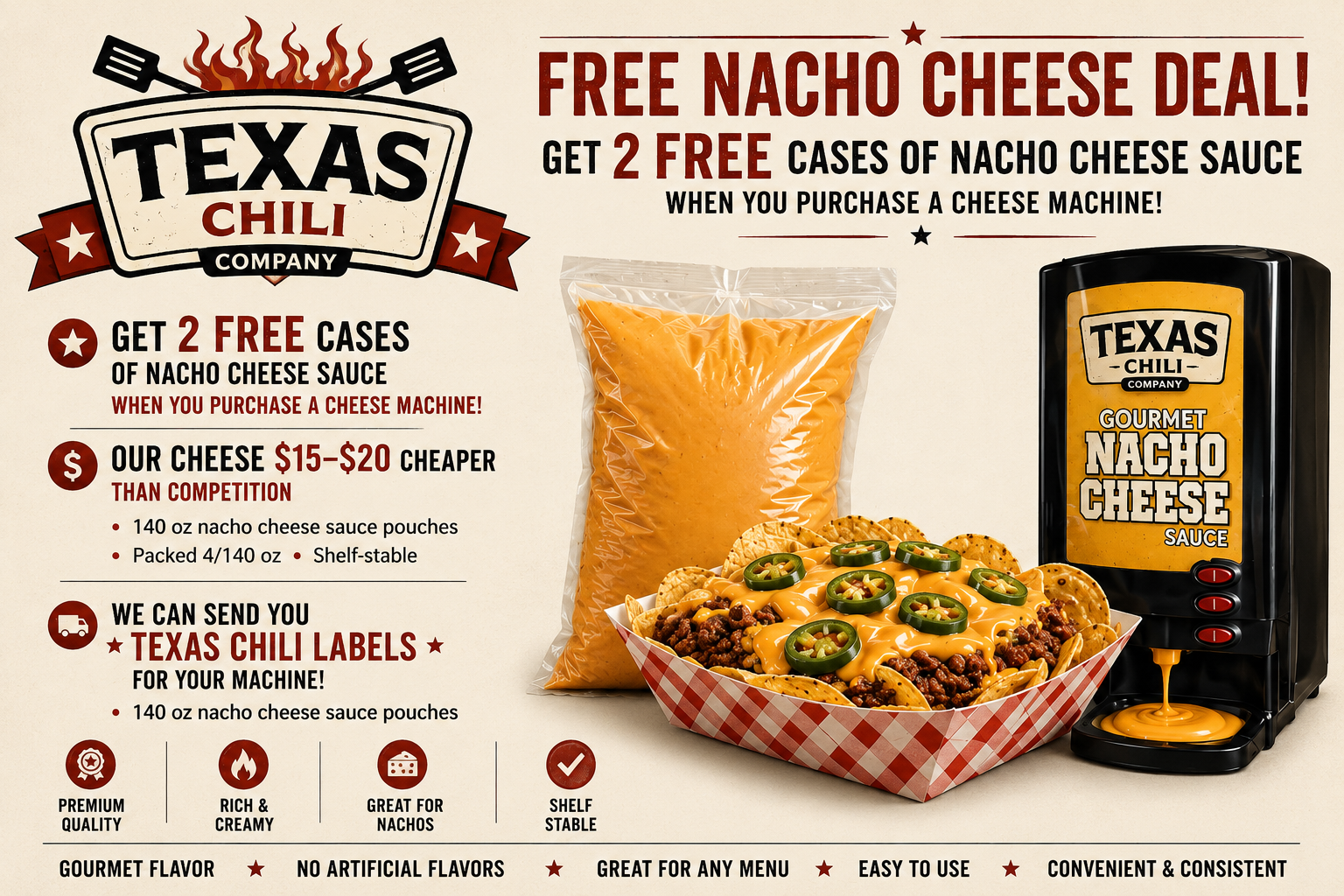 Texas Chili Company nacho cheese sauce deal
