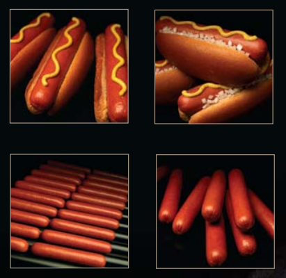 Hot dogs collage